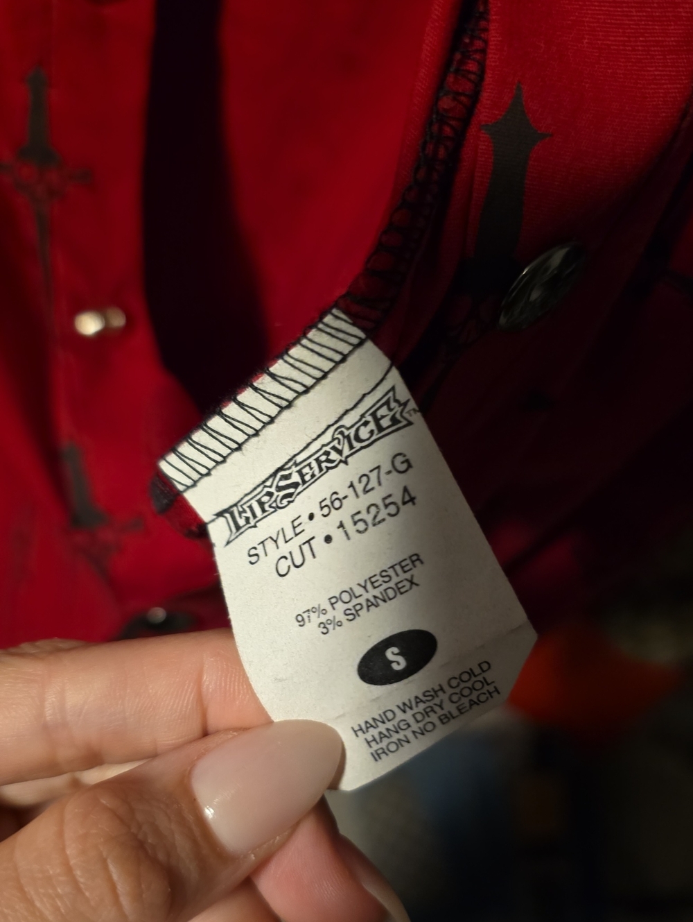 Lip Service Button Down - Picture 4 of 4